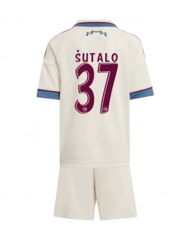 Billige Ajax Josip Sutalo #37 Tredjedraktsett Barn 2025-26 Kortermet (+ Korte bukser)